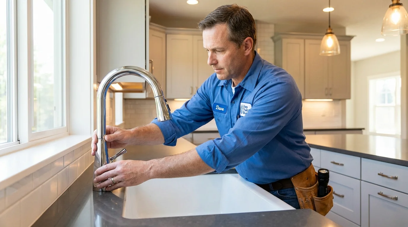 Kitchen faucet installation by Johns Plumbing LLC in Ravenswood