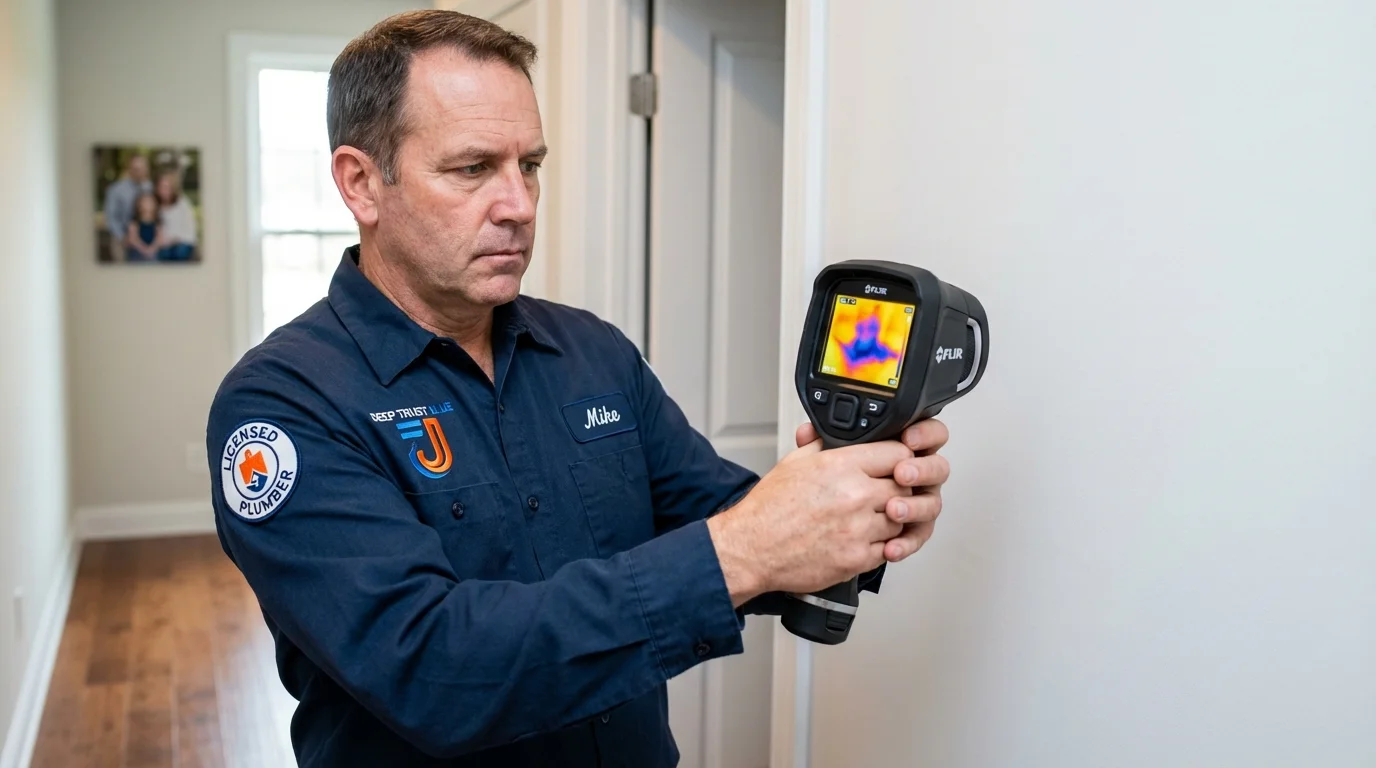 Thermal imaging leak detection by Johns Plumbing LLC in Ravenswood